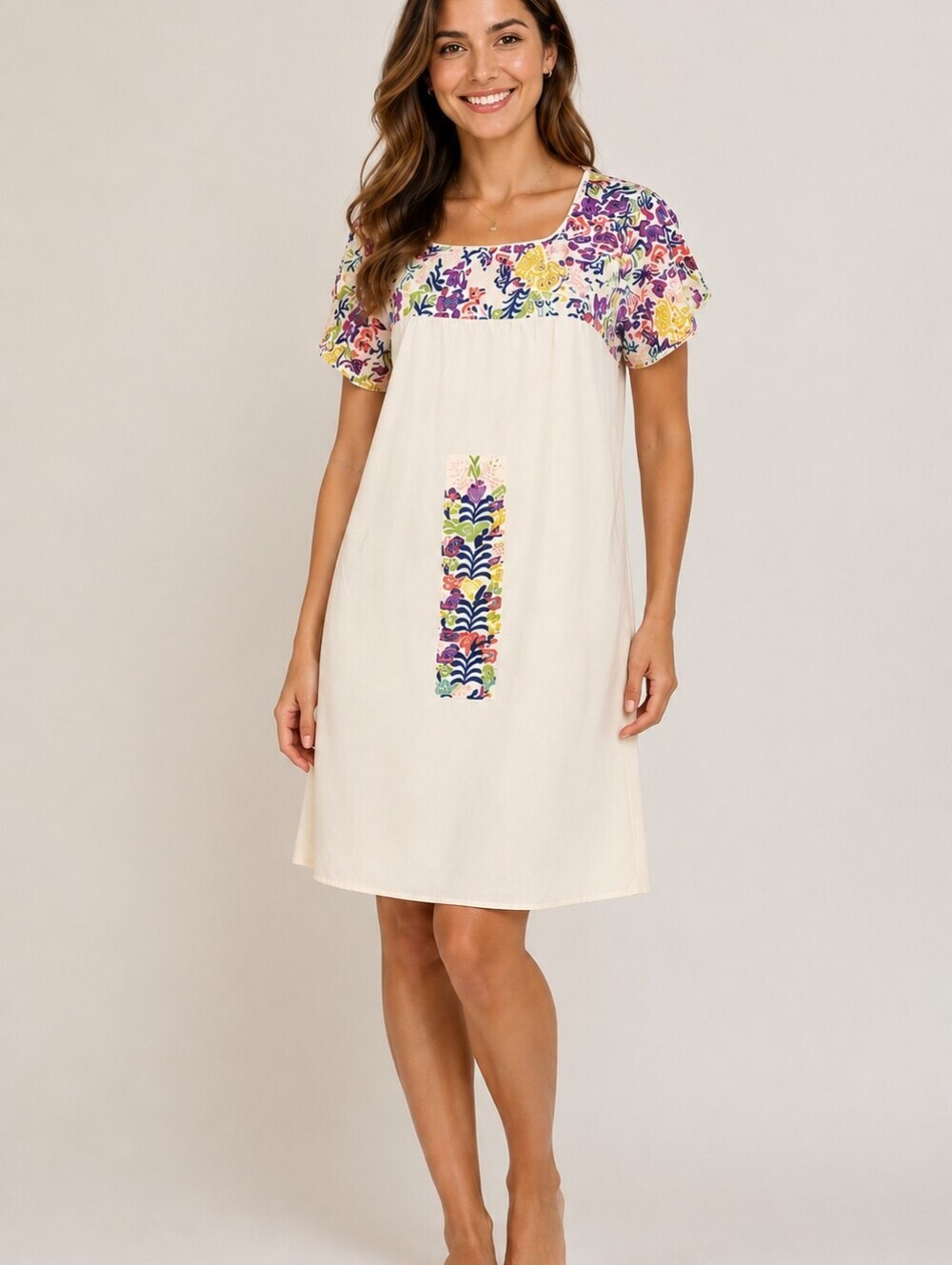 MISSLOOK Floral Summer Lounge Beach Jumper House Dress
